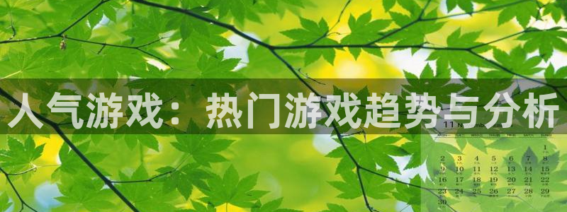 辉达娱乐app：人气游戏：热门游戏趋势与分析